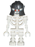 LEGO cas329 Fantasy Era - Skeleton Warrior 3, White, Speckled Helmet