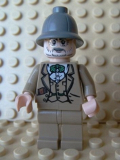 LEGO iaj002 Henry Jones Sr. - Dark Bluish Gray Pith Helmet